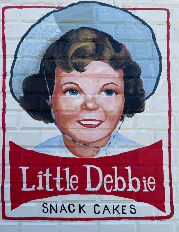 Little Debbie Mural Commission The Surreal Art of Mandy Maxwell Mooneyham